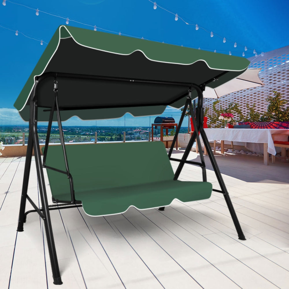 Levede Swing Chair Hammock Outdoor Furniture Garden Canopy Cushion Bench Green Fast shipping On sale