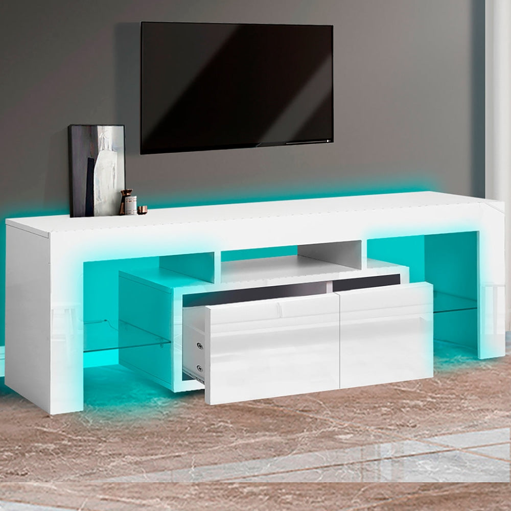Levede TV Cabinet Entertainment Unit Stand RGB LED Furniture Wooden Shelf 190cm Fast shipping On sale