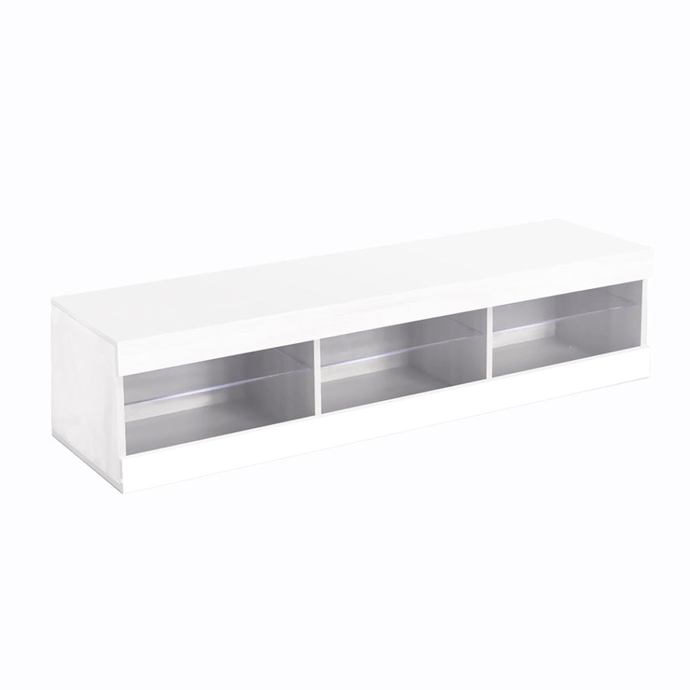 Levede TV Cabinet LED Entertainment Unit Storage Stand Cabinets Modern White Fast shipping On sale