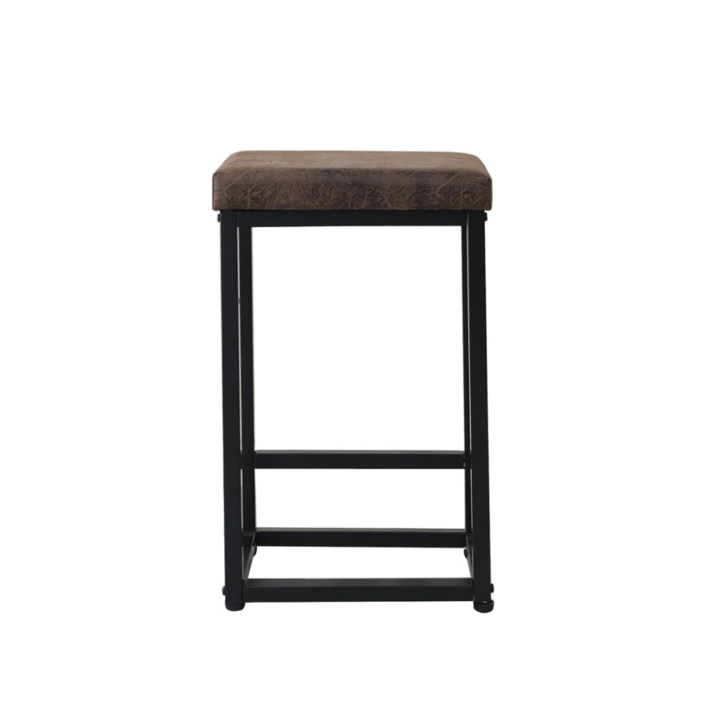 Levede Upholstered Bar Stools Backless Leather Metal Kitchen Counter Chairs x2 Stool Fast shipping On sale