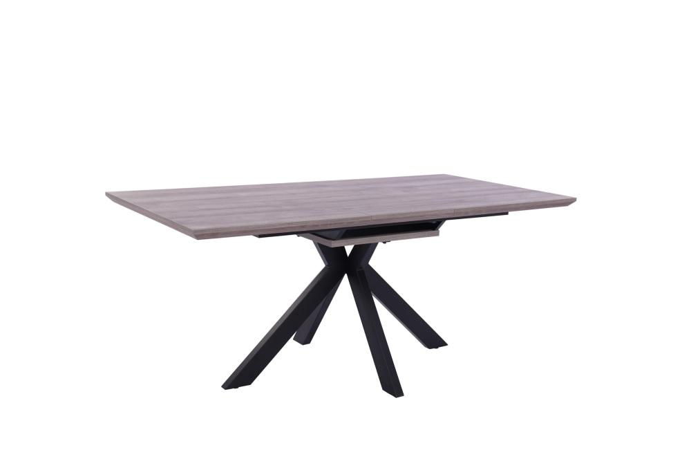 Lexy Extension Rectangular Dining Table 180-220cm - Grey Oak Fast shipping On sale