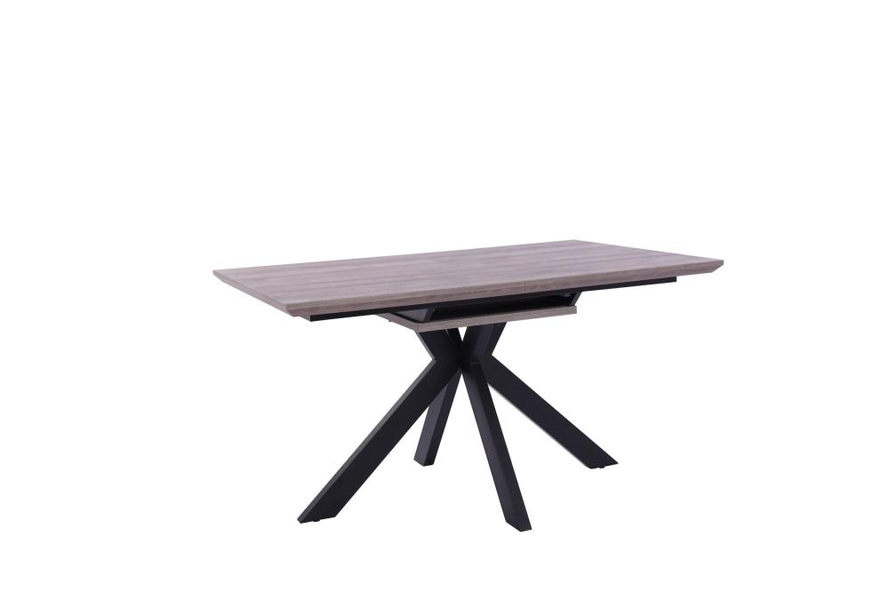 Lexy Extension Rectangular Dining Table 180-220cm - Grey Oak Fast shipping On sale