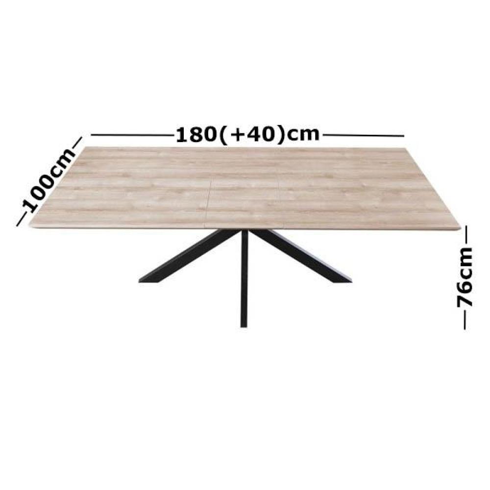 Lexy Extension Rectangular Dining Table 180-220cm - Oak Sonoma Fast shipping On sale