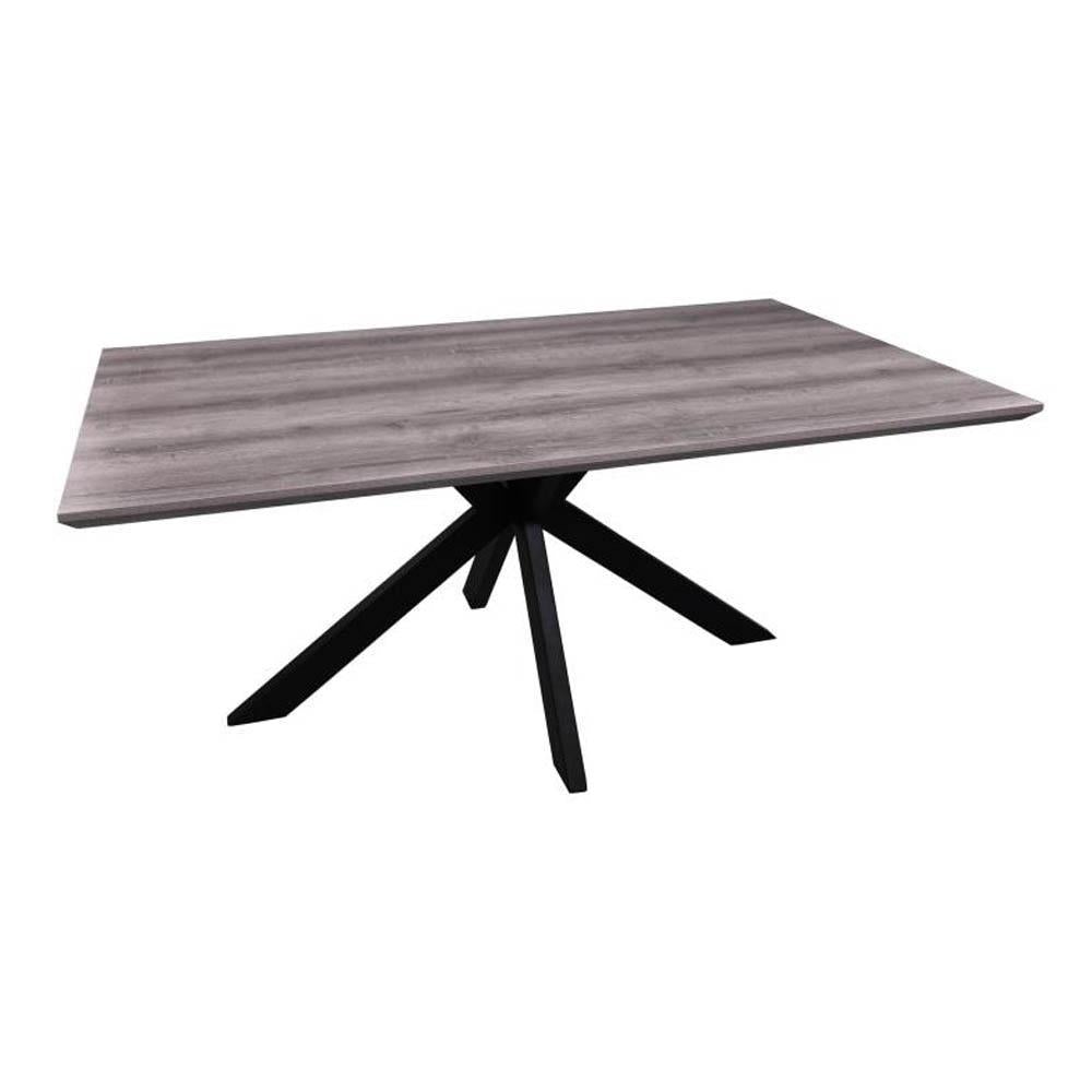 Lexy Rectangular Woden Dining Table 180cm - Grey Oak Fast shipping On sale