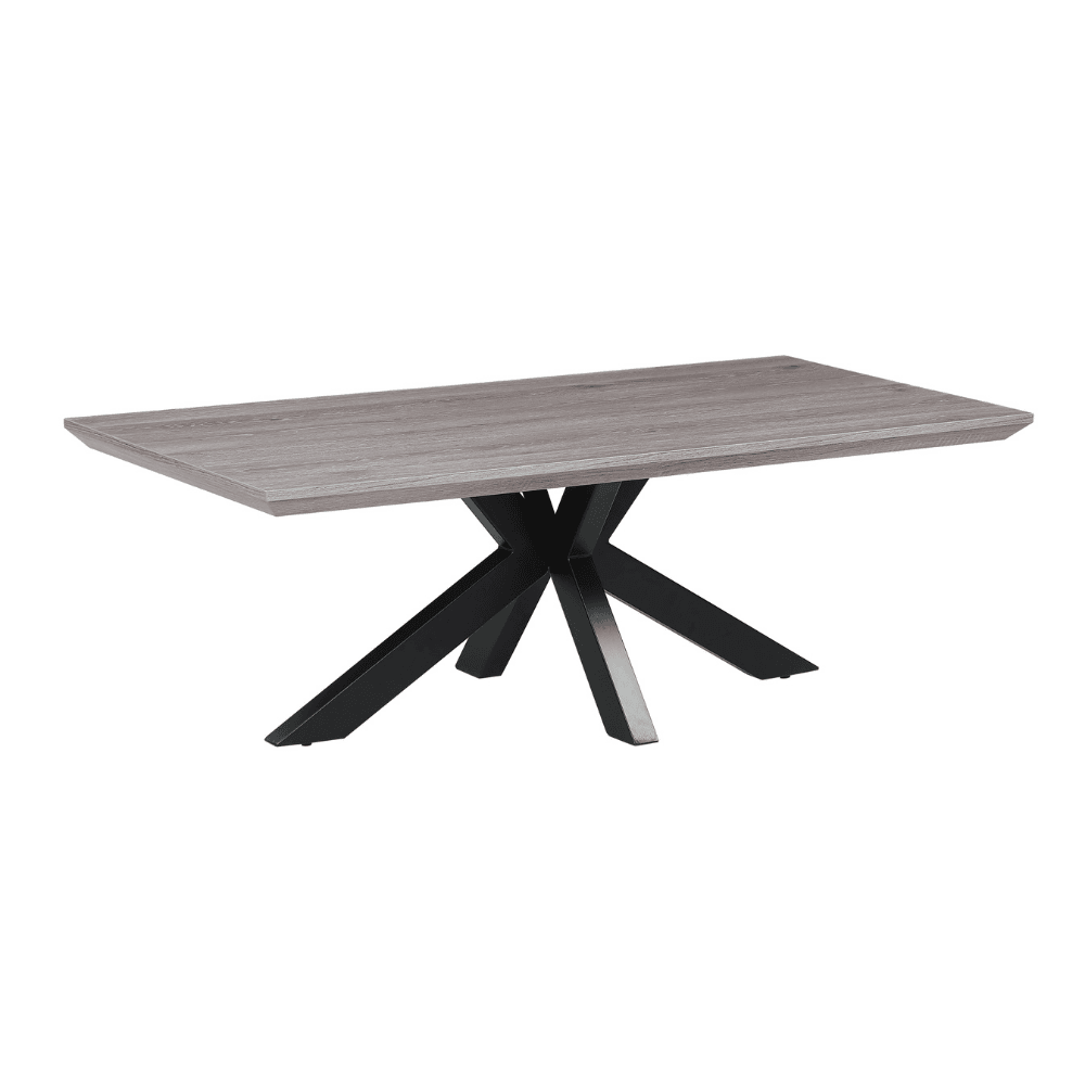 Lexy Rectangular Wooden Coffee Table 120cm - Grey Oak Fast shipping On sale