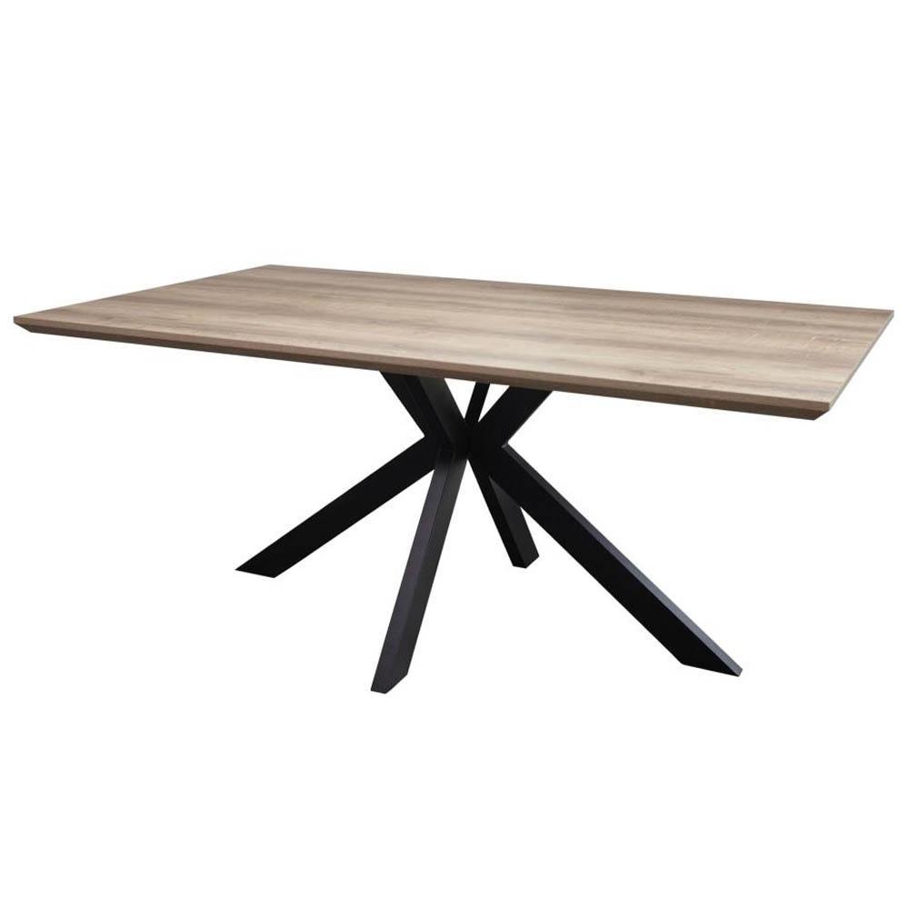 Lexy Rectangular Wooden Kitchen Dining Table 180cm - Oak Sonoma Fast shipping On sale
