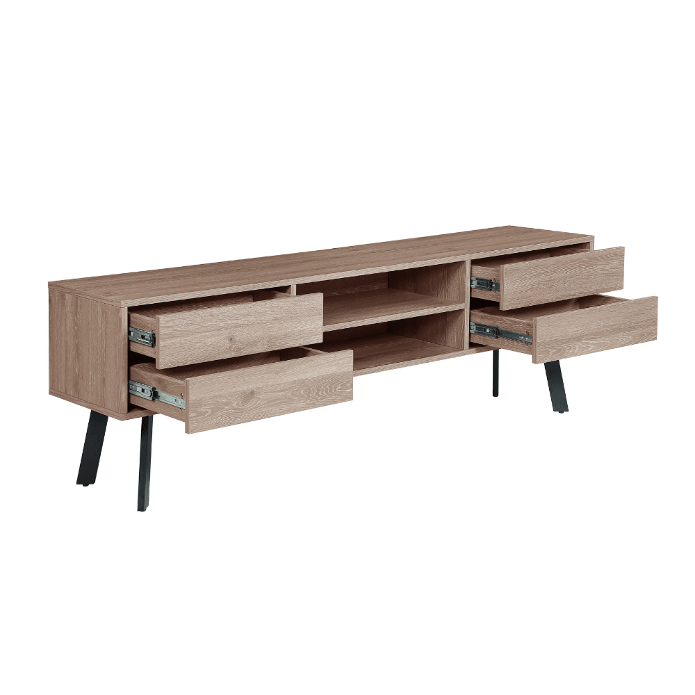 Lexy Wooden TV Stand Entertainment Unit Cabinet 180cm - Oak Sonoma Fast shipping On sale