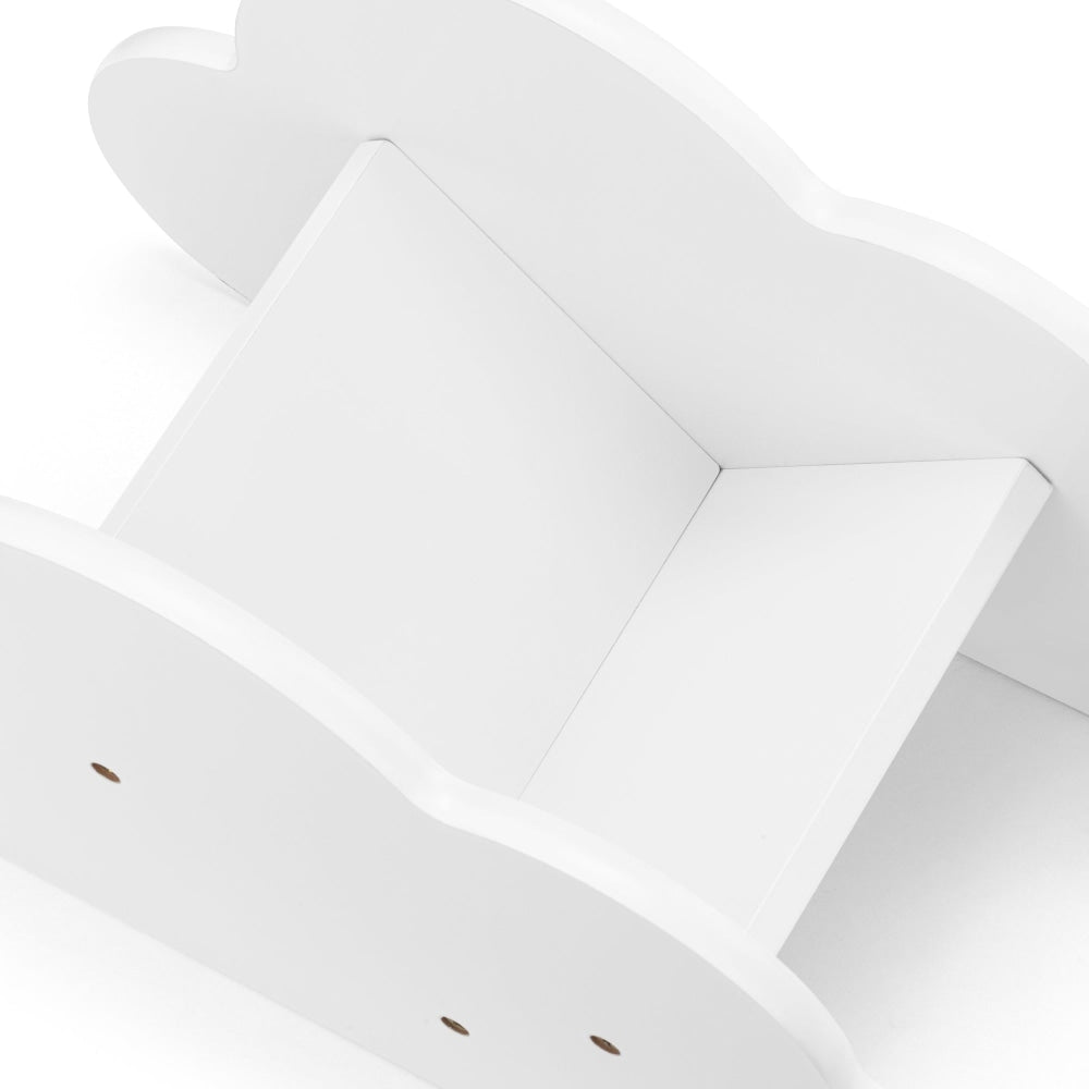 Liam Kids Furniture Cloud Design Book Caddy Display Cabinet - White Fast shipping On sale