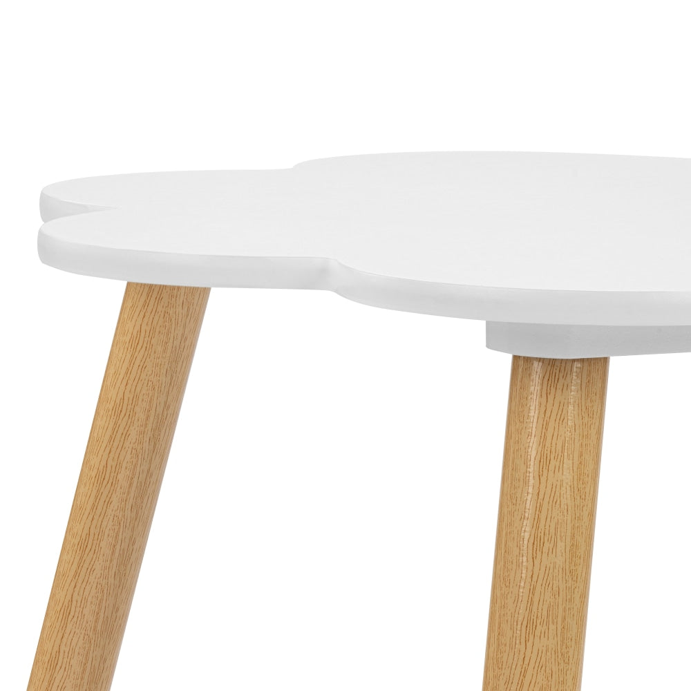 Liam Kids Furniture Cloud Table and 2x Star Chairs - White/Oak Fast shipping On sale