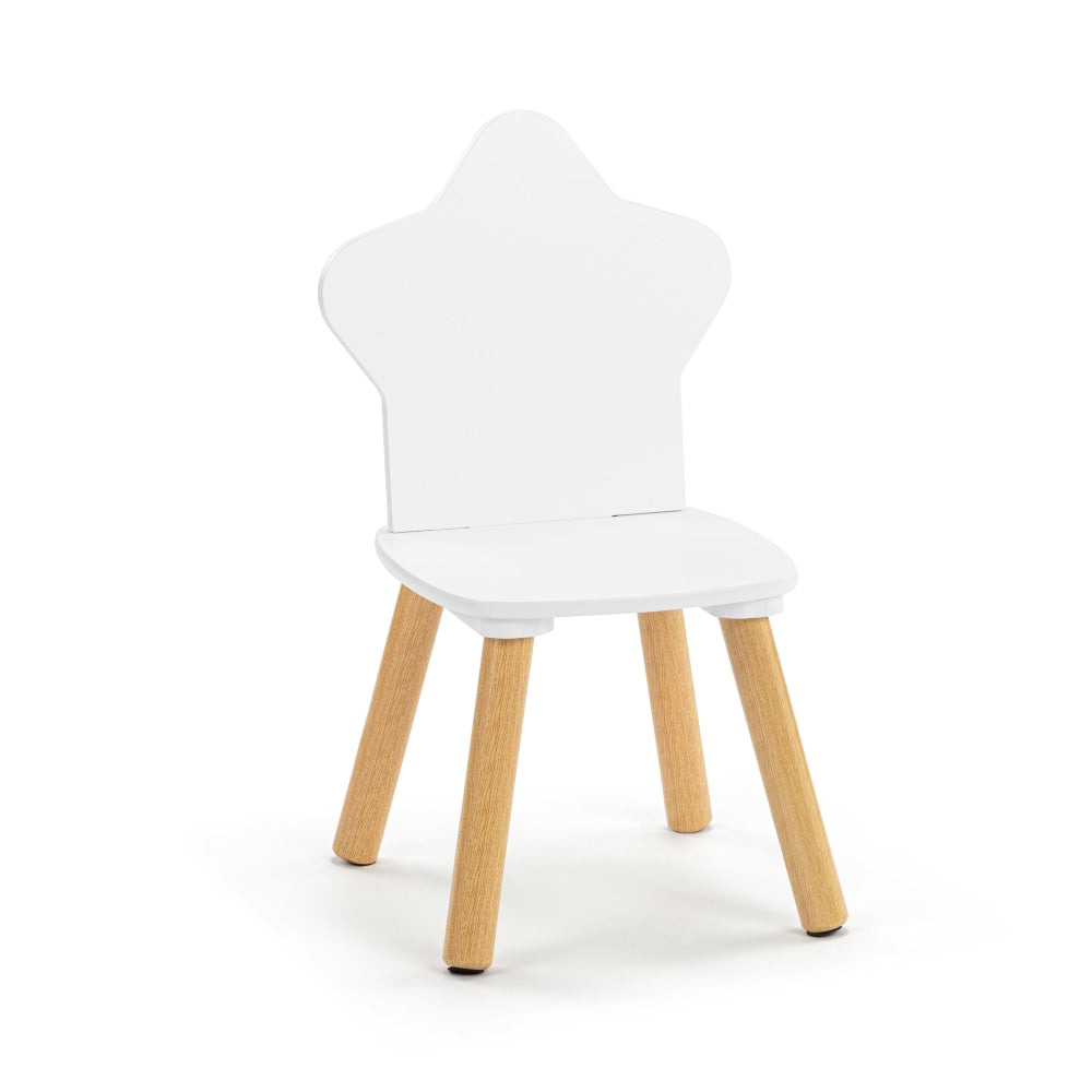 Liam Kids Furniture Cloud Table and 2x Star Chairs - White/Oak Fast shipping On sale