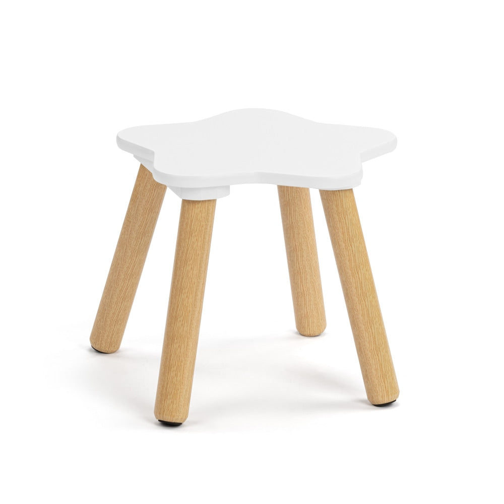 Liam Kids Furniture Cloud Table and 2x Star Stools - White/Oak Fast shipping On sale