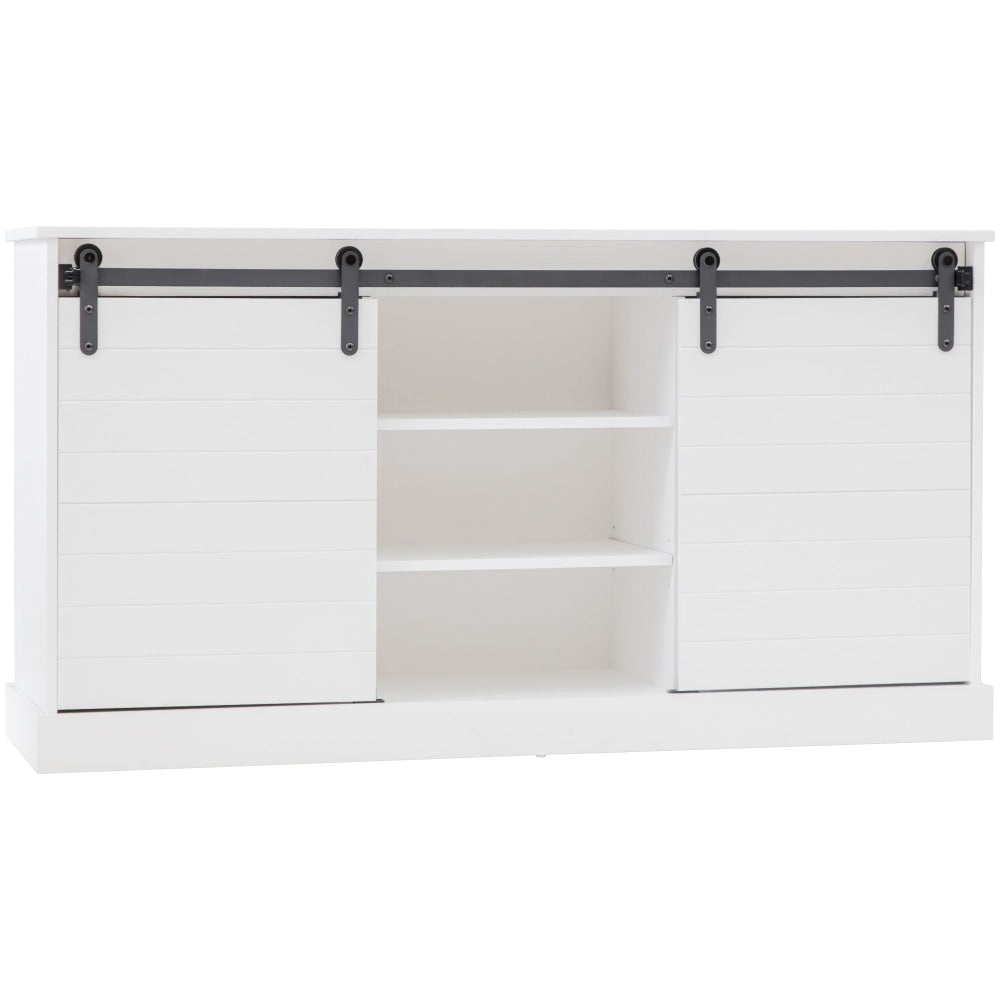 Liberty Modern Sideboard Buffet Unit Storage Cabinet W/ 3-Shelf 2-Door - White & Fast shipping On sale