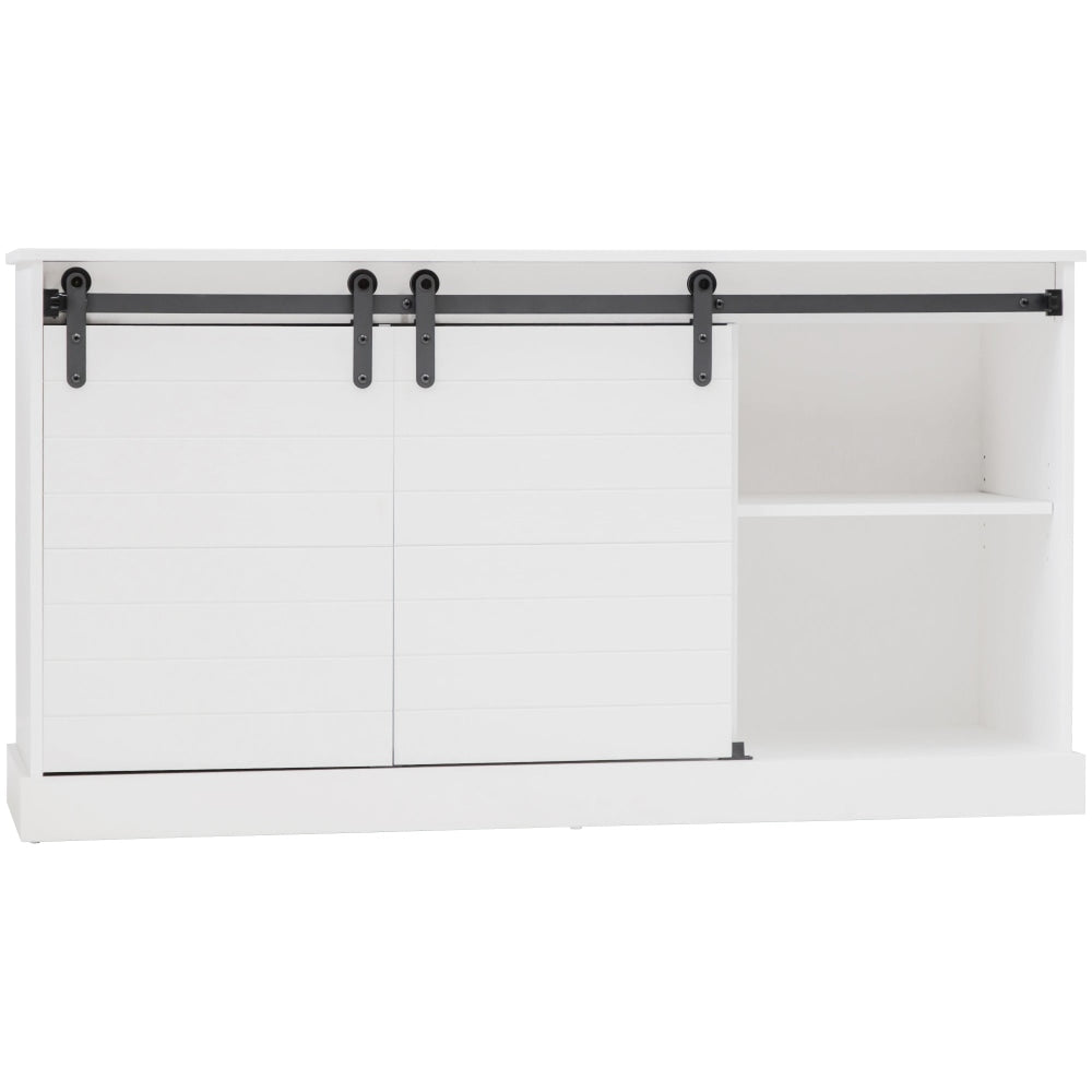 Liberty Modern Sideboard Buffet Unit Storage Cabinet W/ 3-Shelf 2-Door - White & Fast shipping On sale