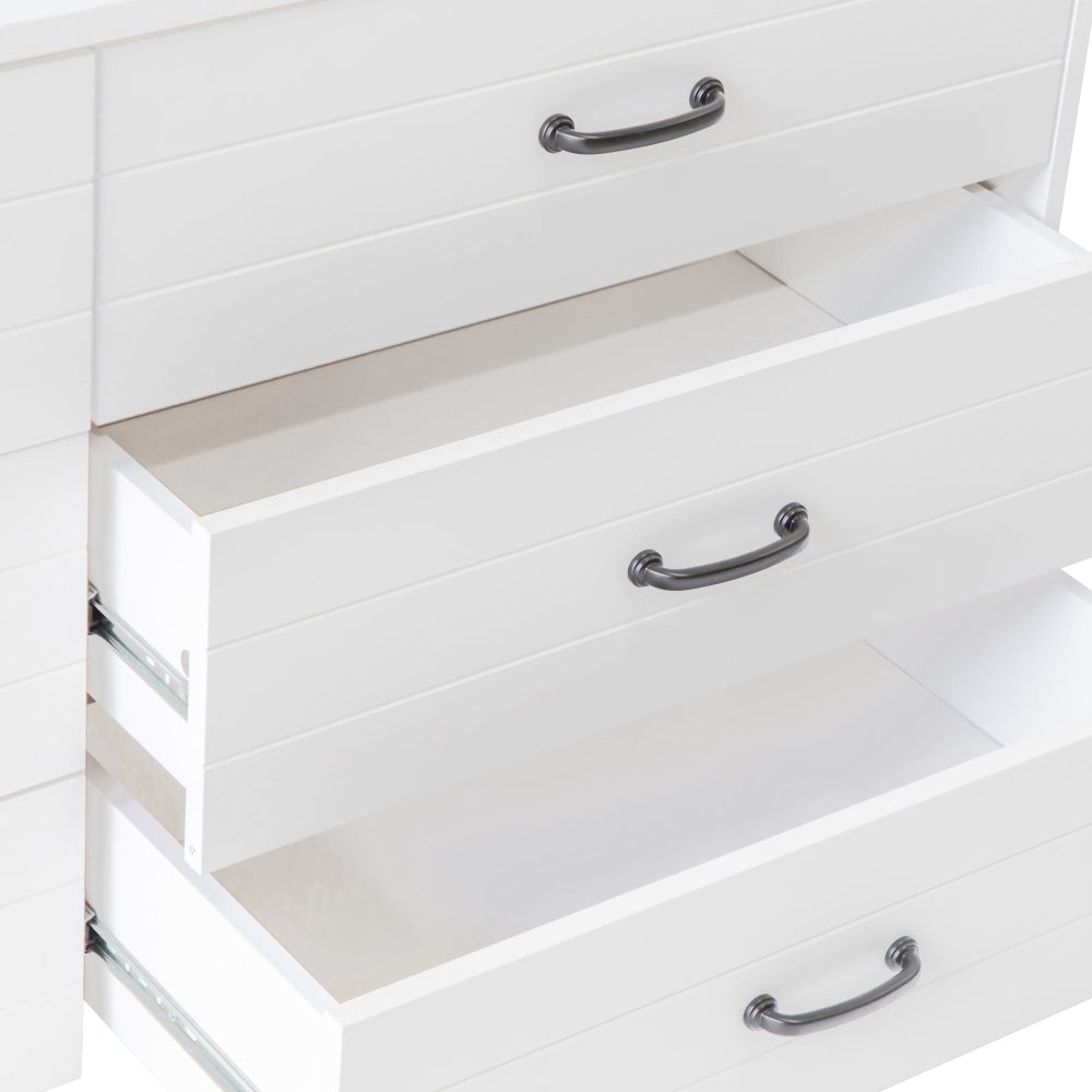 Liberty Modern Wooden Chest Of 6 - sDrawers Dresser Storage Cabinet - White Drawers Fast shipping On sale