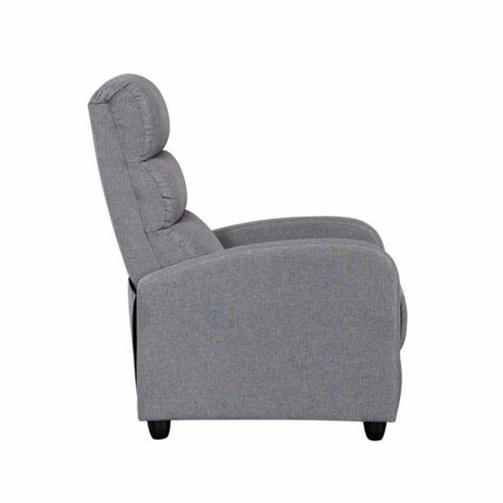 Linnea Class Recliner Accent Armchair - Grey Fabric Fast shipping On sale