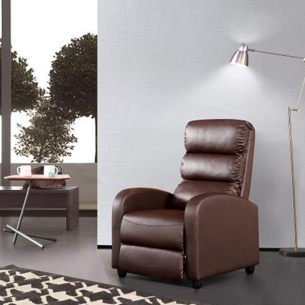 Linnea First Class Recliner Accent Armchair - Brown Fast shipping On sale