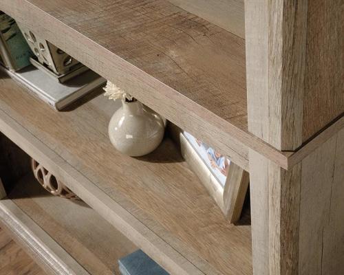 Lintel 5-Tier Sleek Wooden Bookcase Display Shelf - Oak Fast shipping On sale