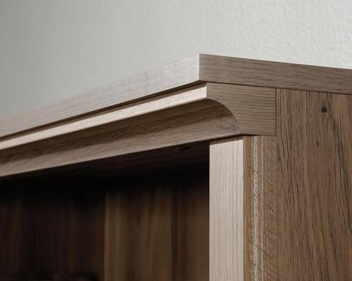 Lintel 5 - Tier Sleek Wooden Bookcase Display Shelf - Salt Oak Fast shipping On sale