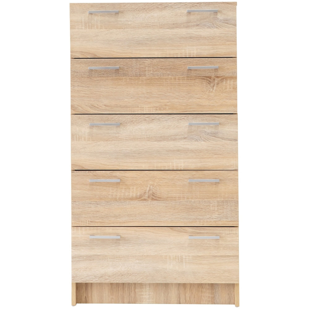 Lorenzo Chest of 5-Drawer Tallboy Storage Cabinet - Light Sonoma Oak Of Drawers Fast shipping On sale