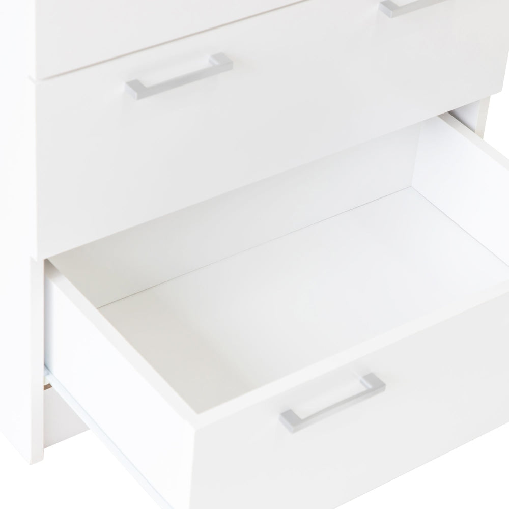 Lorenzo Chest of 5-Drawer Tallboy Storage Cabinet - White Of Drawers Fast shipping On sale