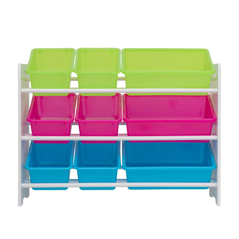Momentous Living - Lotus Kids 9-Bins Toys Organizer Unit Storage Rack ...