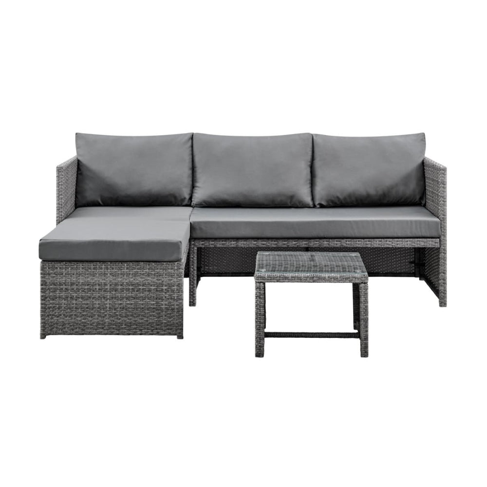 Louise Outdoor Furniture Lounge Set - Charcoal Sets Fast shipping On sale