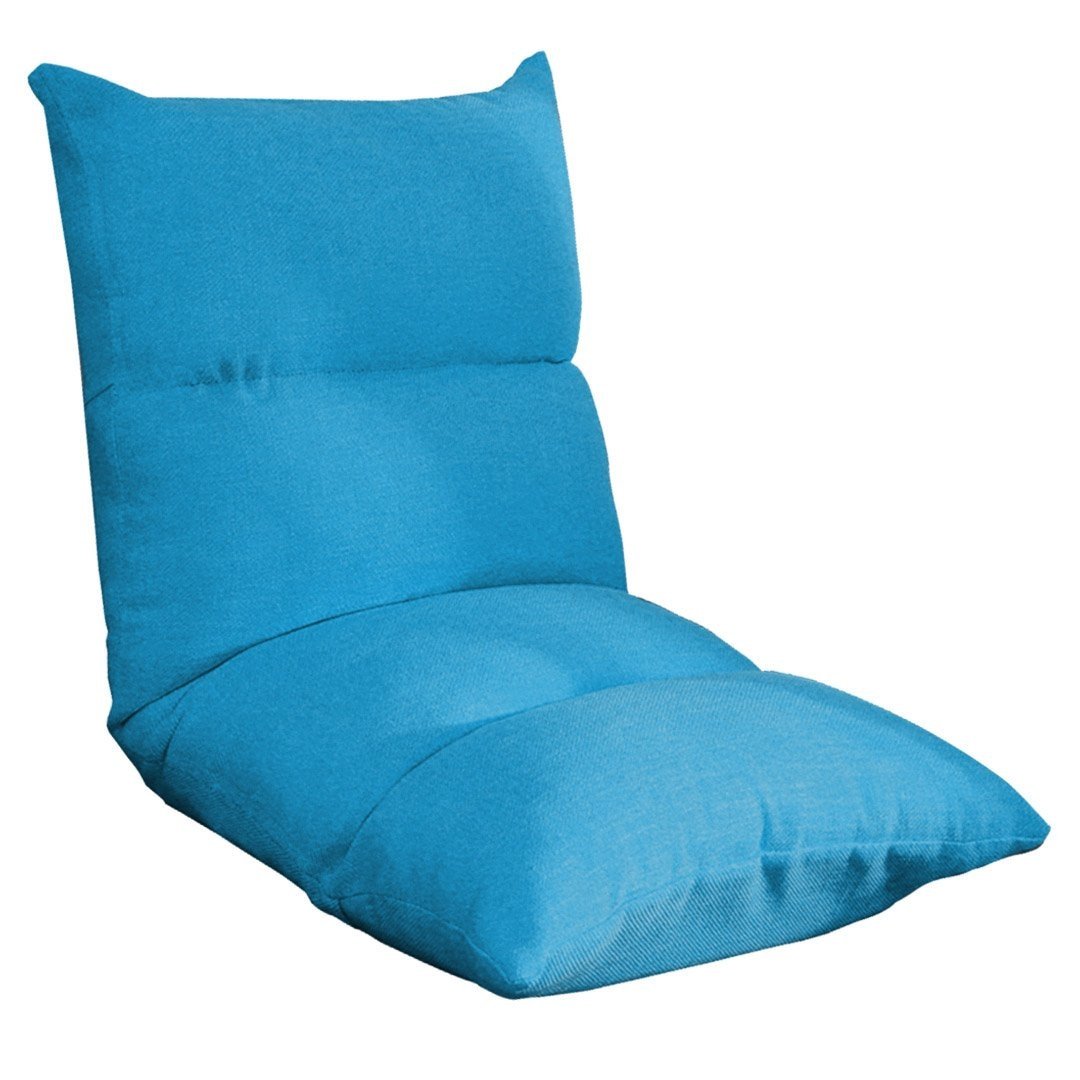 Lounge Floor Recliner Adjustable Lazy Sofa Bed Folding Game Chair Blue Fast shipping On sale