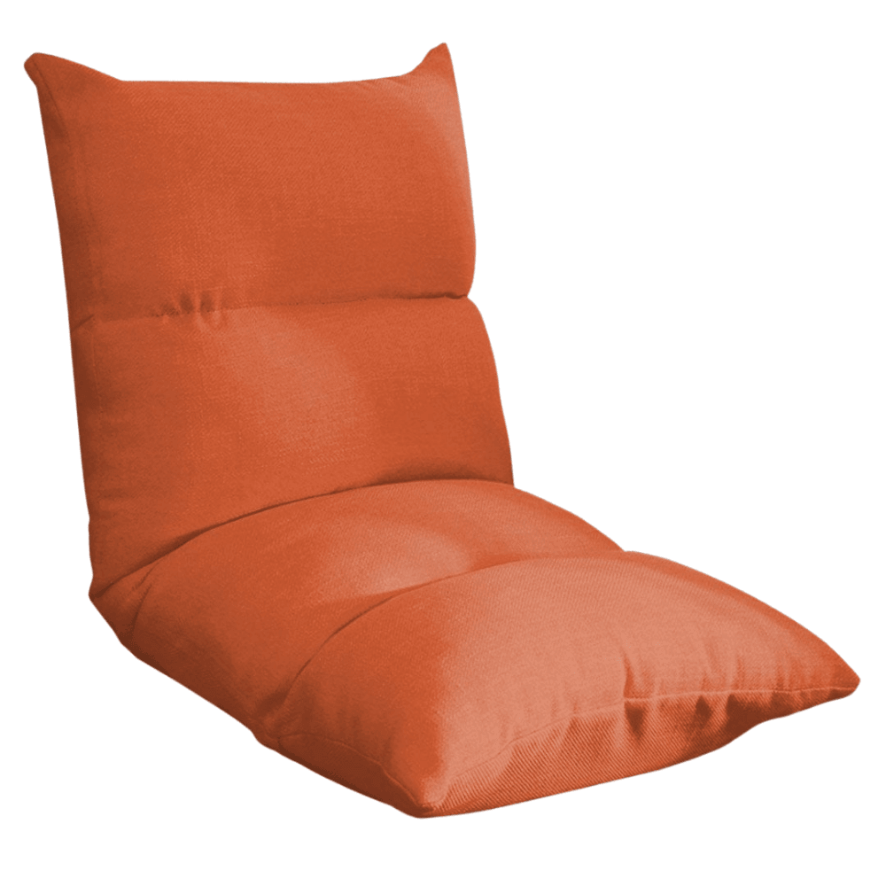 Lounge Floor Recliner Adjustable Lazy Sofa Bed Folding Game Chair Orange Fast shipping On sale