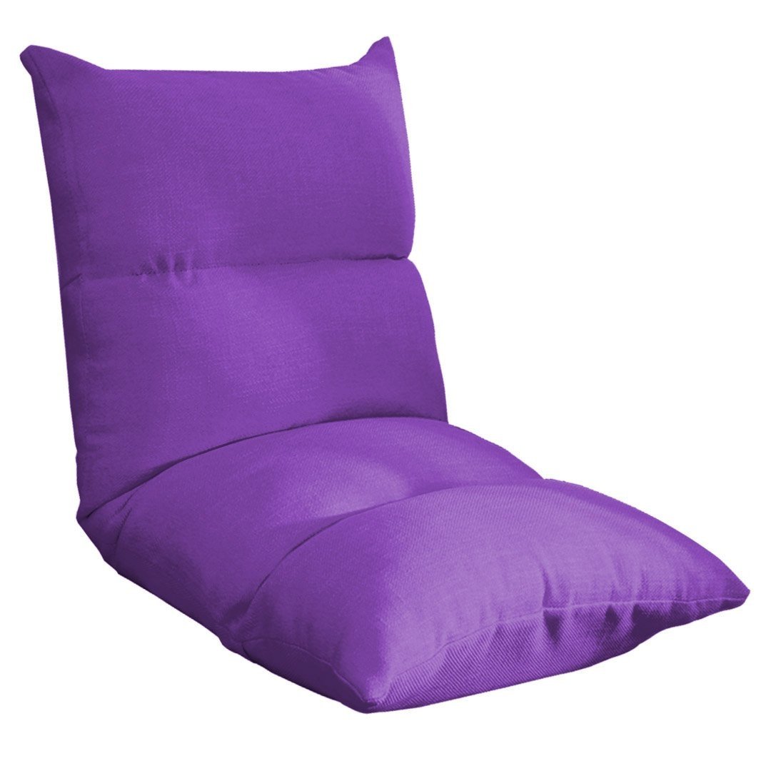 Lounge Floor Recliner Adjustable Lazy Sofa Bed Folding Game Chair Purple Fast shipping On sale