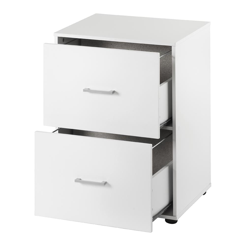 Lovisa 2-Drawer Filing Cabinet Pedestal Storage - White Fast shipping On sale