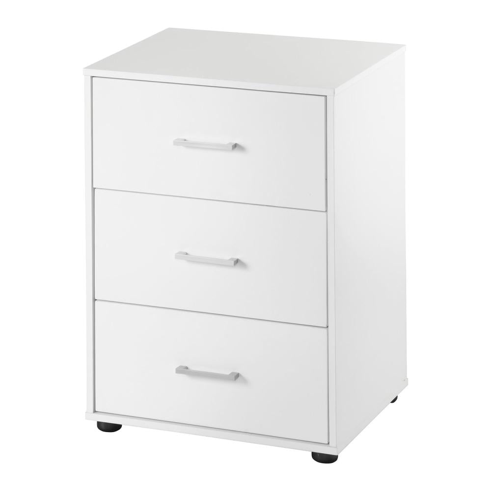 Lovisa 3 - Drawer Cabinet Pedestal Office Storage - White Filing Fast shipping On sale