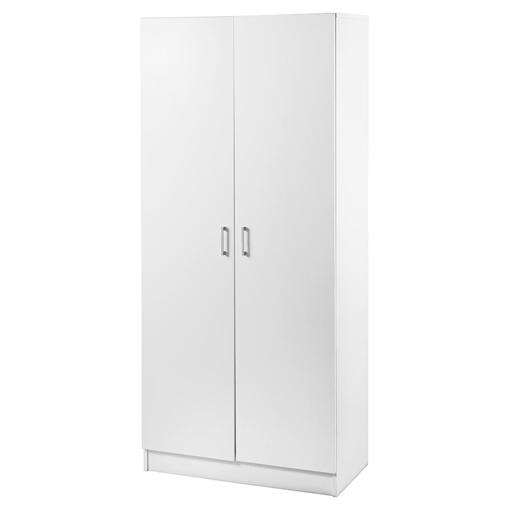 Lovisa Scandinavian Double Door Multipurpose Cupboard Storage Cabinet - White Fast shipping On sale