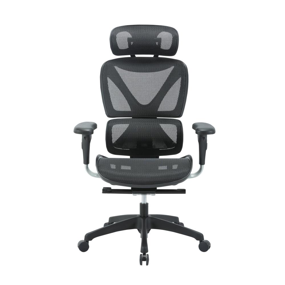 Lucia Fully Adjustable High Back Mesh Ergonomic Manager Office Chair W/ Headrest - Black Fast shipping On sale