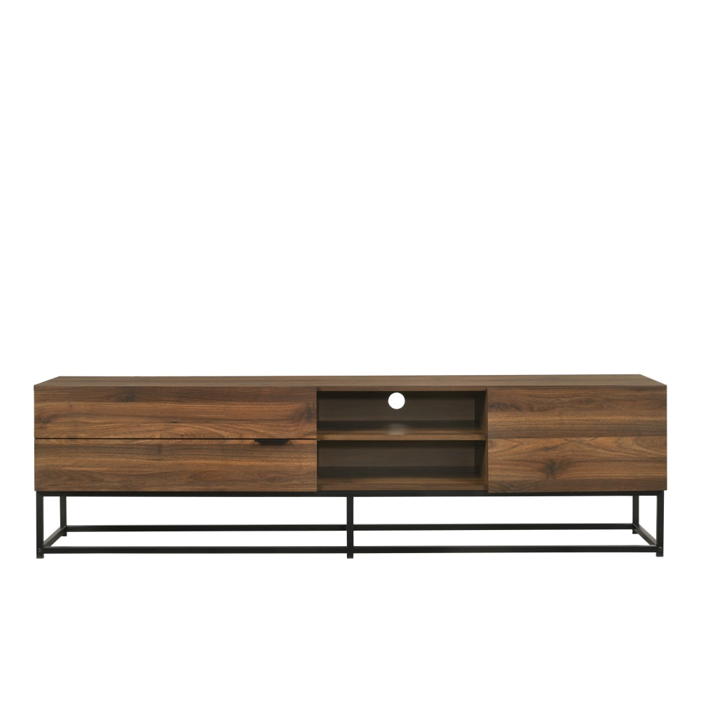Lucia TV Stand Entertainment Unit W/ 1-Door 2-Drawers 180cm - Walnut Fast shipping On sale