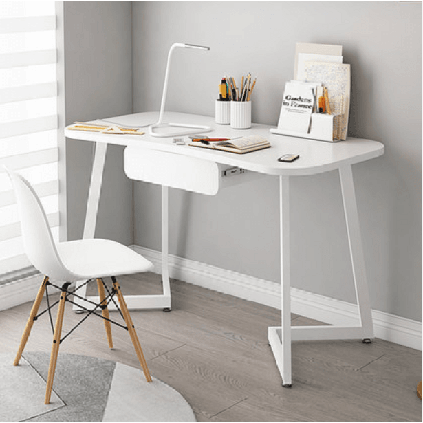 Modern Office Computer Writing Study Desk Table 110cm - White Fast shipping On sale