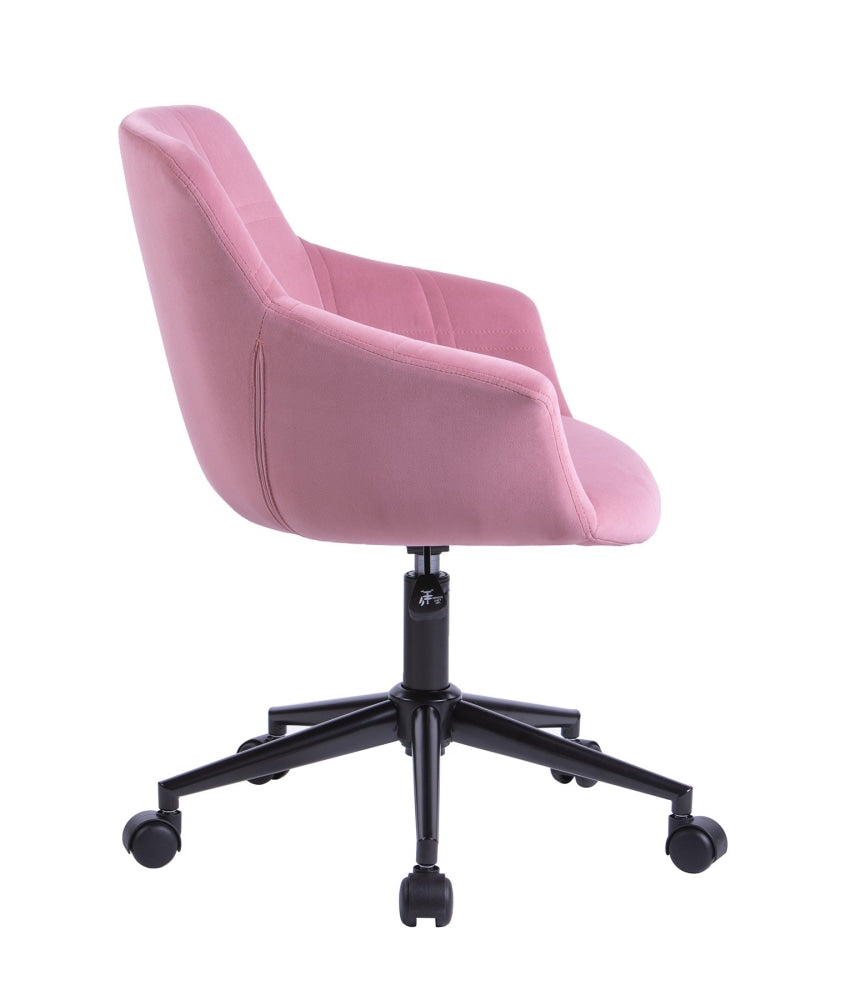 Lunan Premium Velvet Fabric Executive Office Work Task Desk Computer Chair - Pink Fast shipping On sale