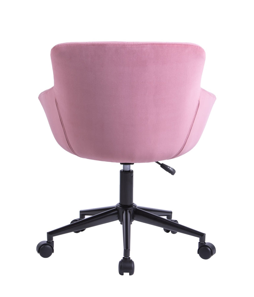 Lunan Premium Velvet Fabric Executive Office Work Task Desk Computer Chair - Pink Fast shipping On sale