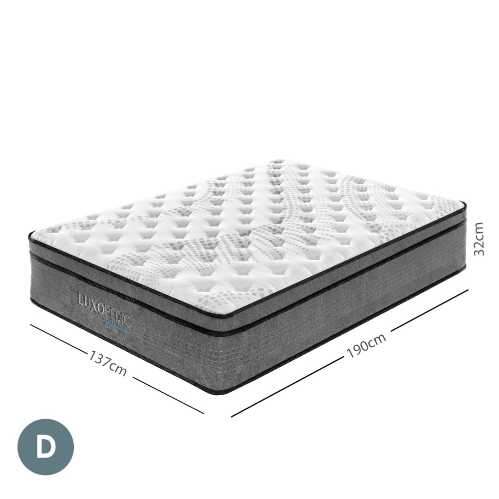 Luxopedic EuroTop 5 Zone Mattress Double Fast shipping On sale