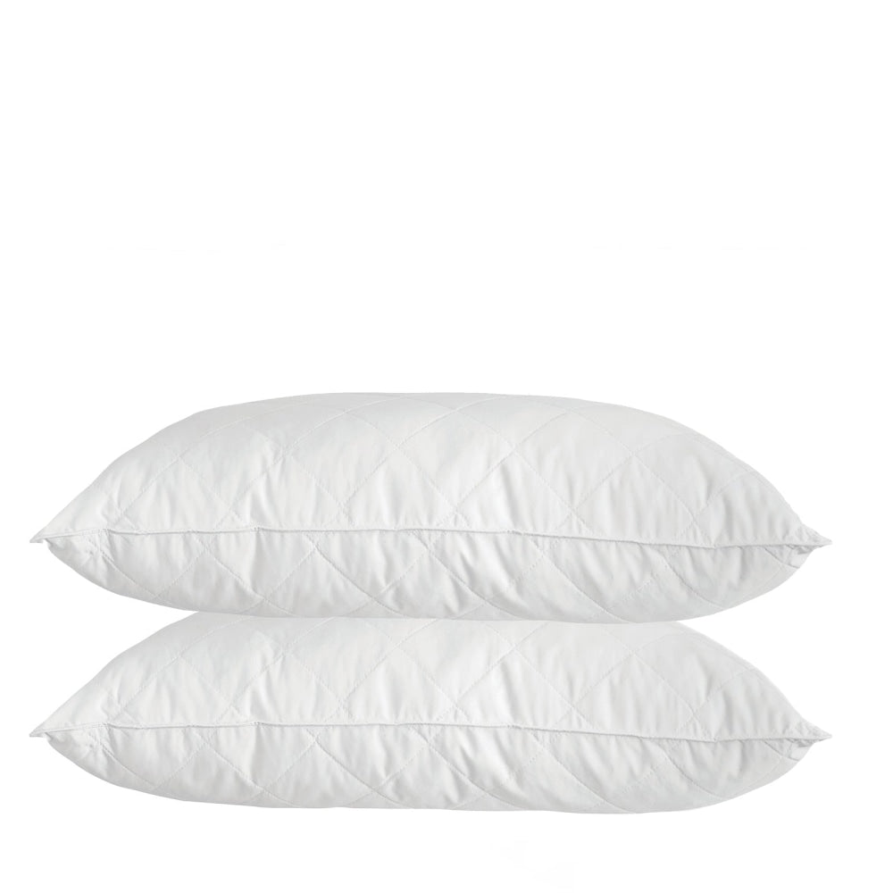 Luxury - Bamboo Quilted Pillow - Twin Pack Fast shipping On sale