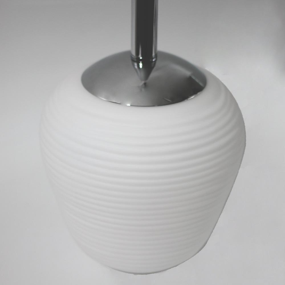 Lydia Glass Modern Elegant Pendant Lamp Ceiling Light - Chrome Fast shipping On sale