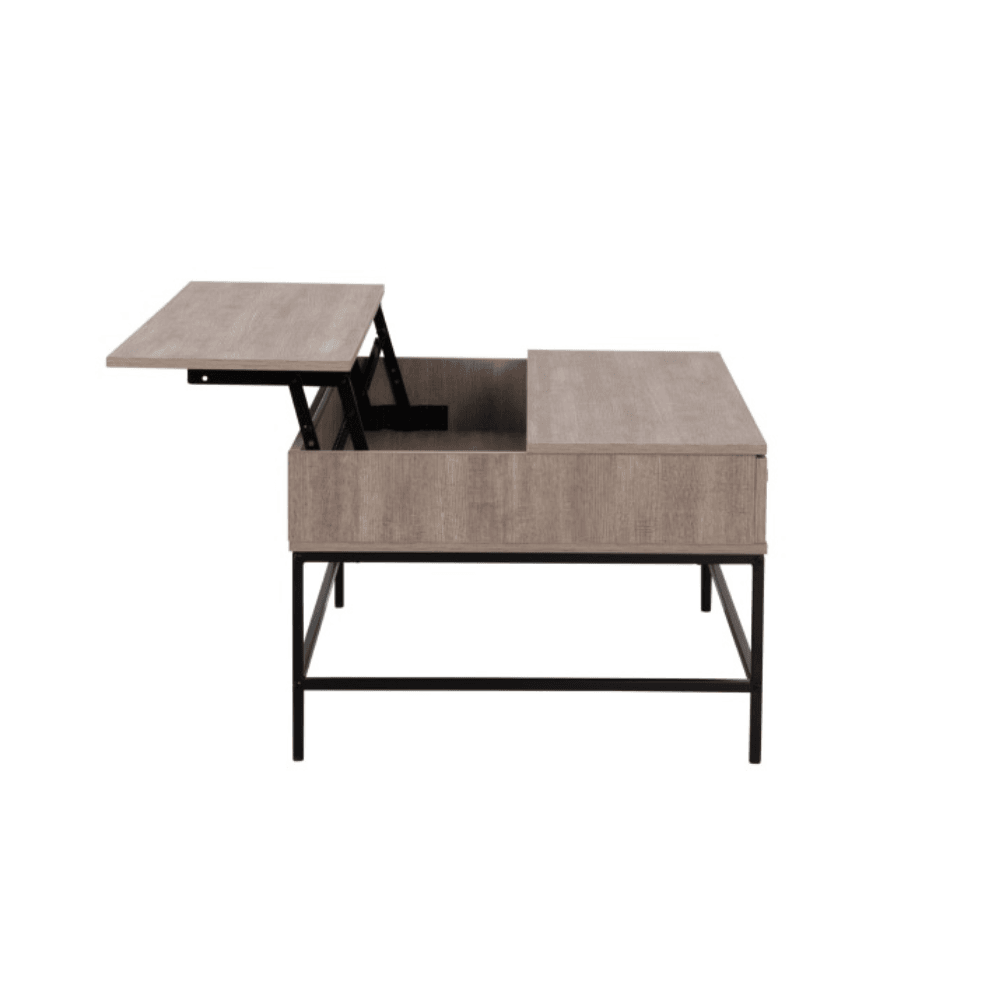 Lyra Lift-Up Retangular Coffee Table W/ 1-Drawer - Oak Fast shipping On sale