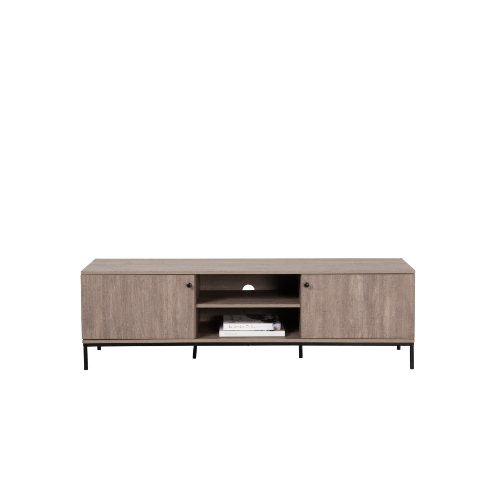 Lyra Lowline Entertainment Unit TV Stand W/ 2-Doors 150cm - Oak Fast shipping On sale