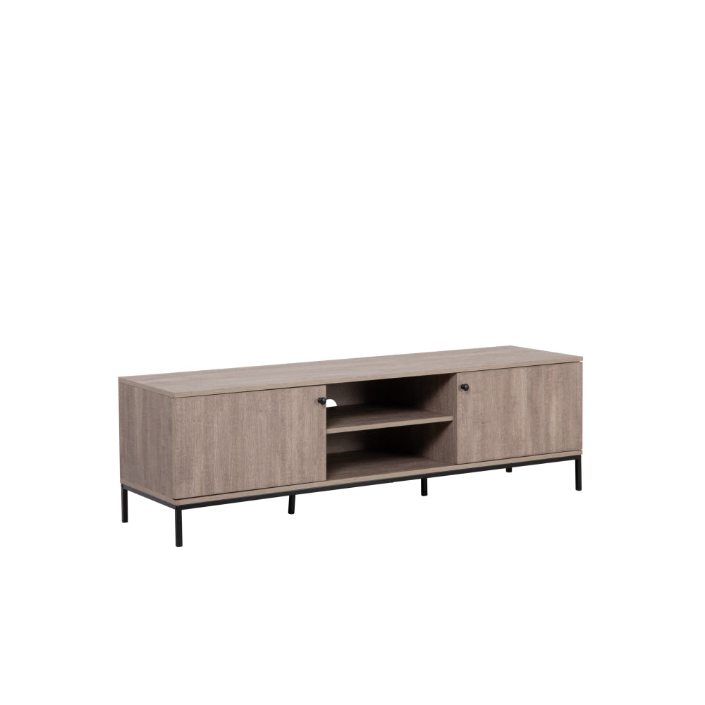 Lyra Lowline Entertainment Unit TV Stand W/ 2-Doors 150cm - Oak Fast shipping On sale