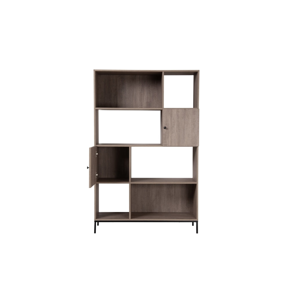 Lyra Multi-Purpose 4-Tier Bookcase Display Shelf - Oak Fast shipping On sale