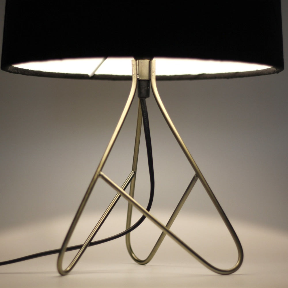 Macina Modern Elegant Table Lamp Desk Light - Antique Brass & Black Fast shipping On sale