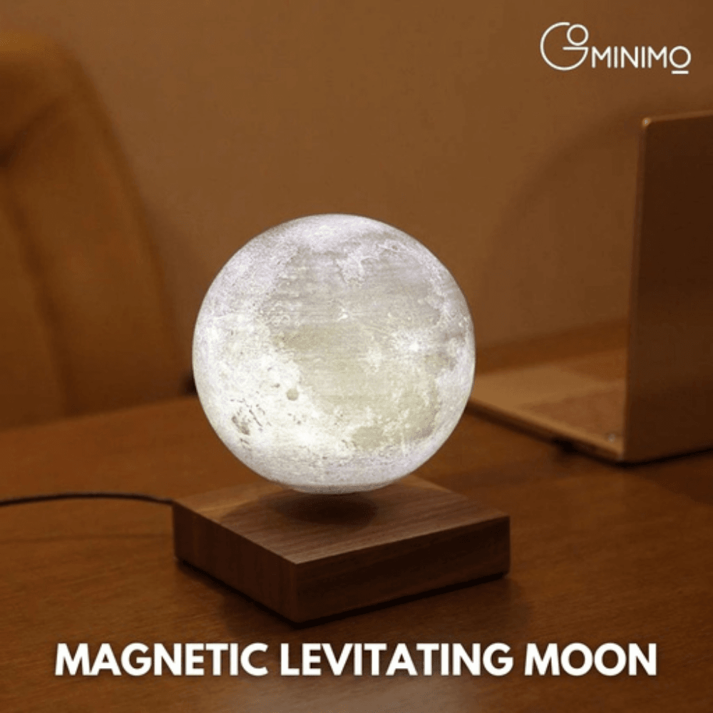 Magnetic levitation deals led moon lamp