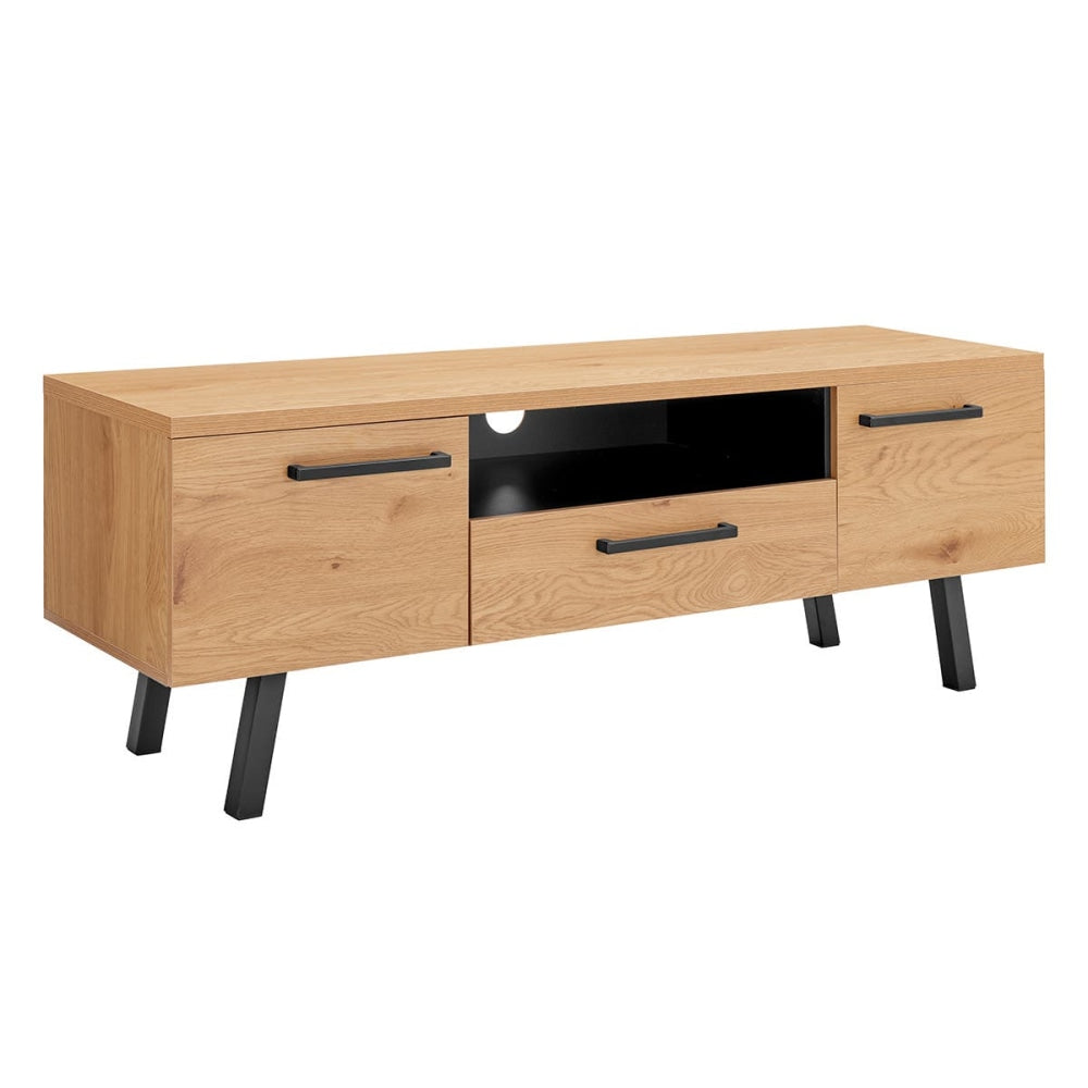 Mallow Lowline Entertainment Unit TV Stand Storage Cabinet 140cm - Oak Fast shipping On sale