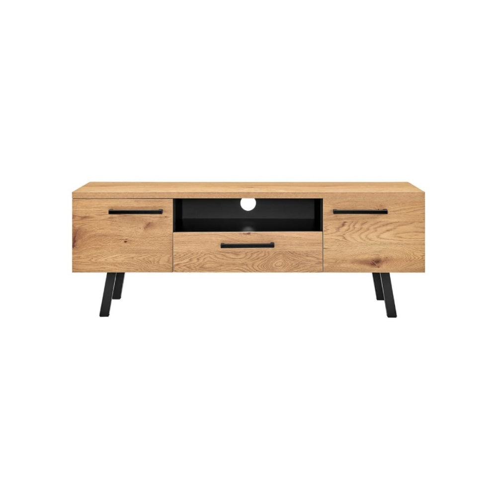 Mallow Lowline Entertainment Unit TV Stand Storage Cabinet 140cm - Oak Fast shipping On sale