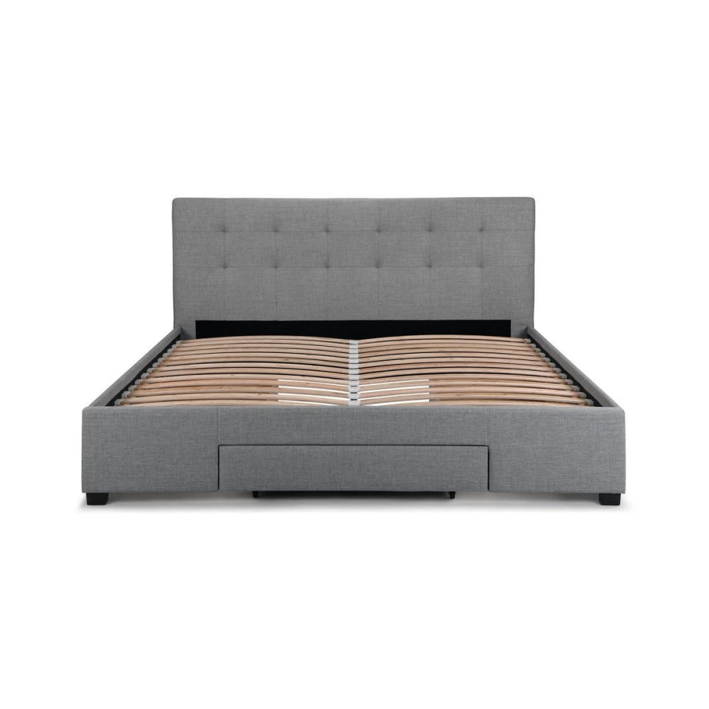 Manarola Collection 3 Drawer Bed Frame - Grey Double Fast shipping On sale