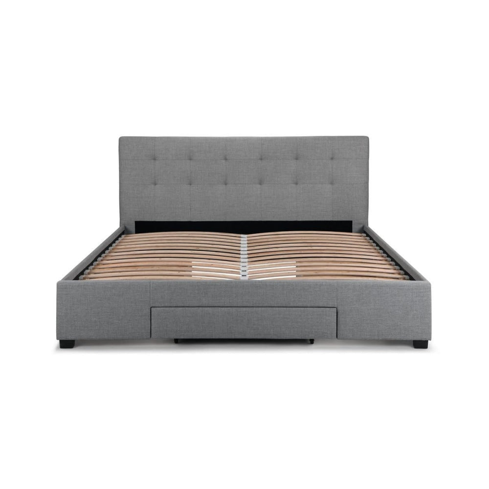 Manarola Collection 3 Drawer Bed Frame - Grey King Fast shipping On sale